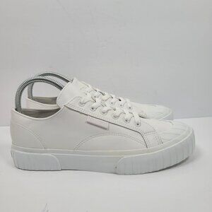 Superga Women's White Leather Sneakers 4158836725 US Size 9.5